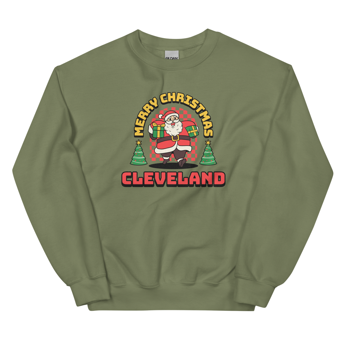 Merry Christmas Cleveland Sweatshirt Cleveland Vintage Shirts