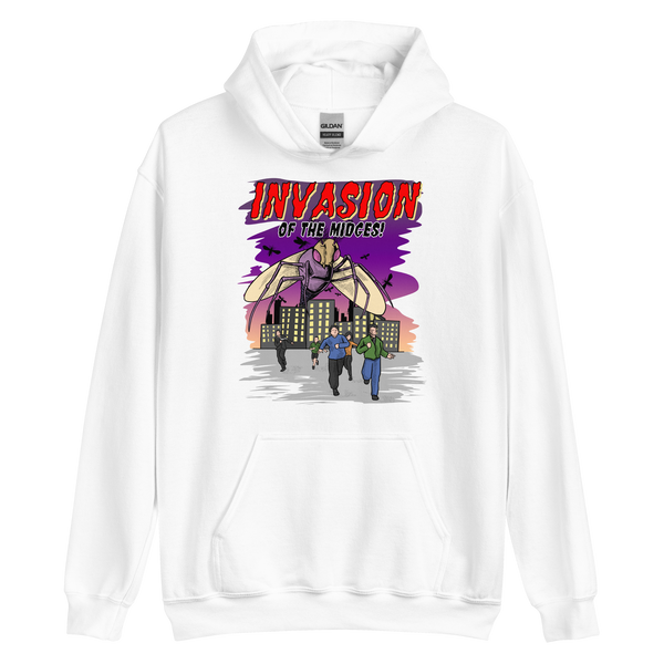 Invasion of the Midges Hoodie - White