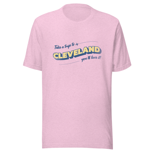 Take a Trip to Cleveland Pink T-Shirt