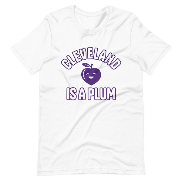 Cleveland Is a Plum White T-Shirt