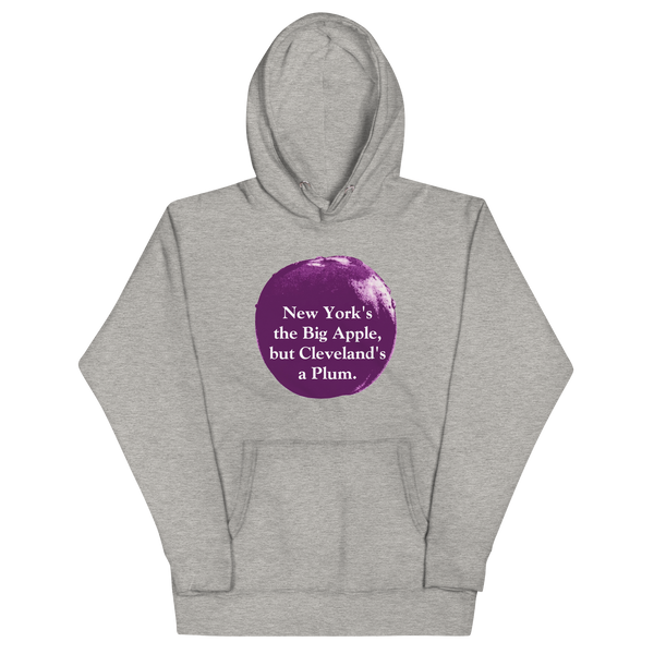 Gray Cleveland's a Plum Hoodie