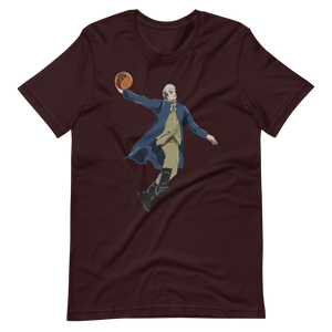 Moses Cleaveland Dunking Maroon T-Shirt