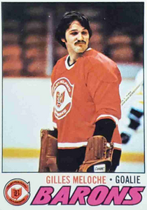 Gilles Meloche, the NHL Cleveland Barons' Goaltender and Fan Favorite