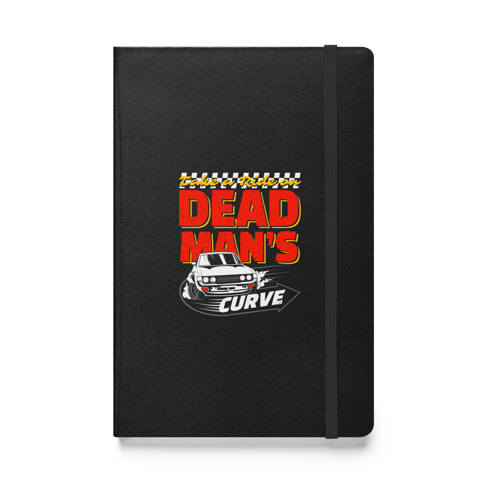 Dead Man's Curve Hardcover Notebook