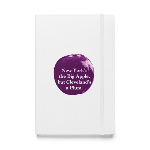 Cleveland's a Plum White Notebook