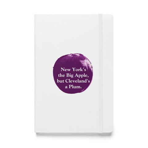 Cleveland's a Plum White Notebook