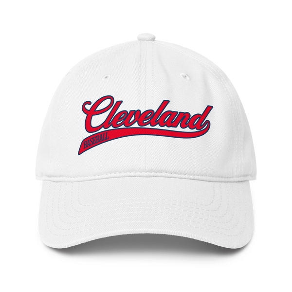 Cleveland Baseball Low-Profile Hat - White