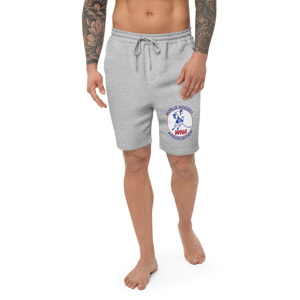 World Hockey Association Men's Fleece Shorts - Gray