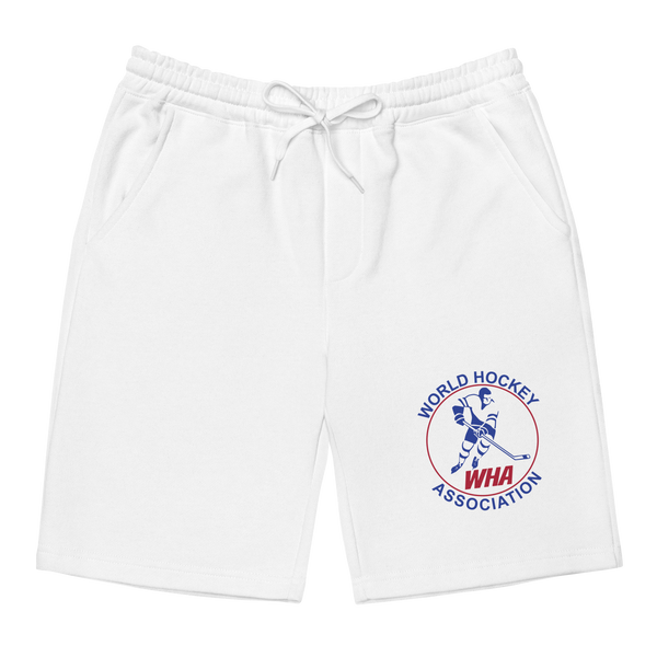 World Hockey Association Men's Fleece Shorts - White