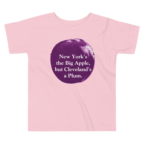 Cleveland's a Plum Toddler Pink T-Shirt