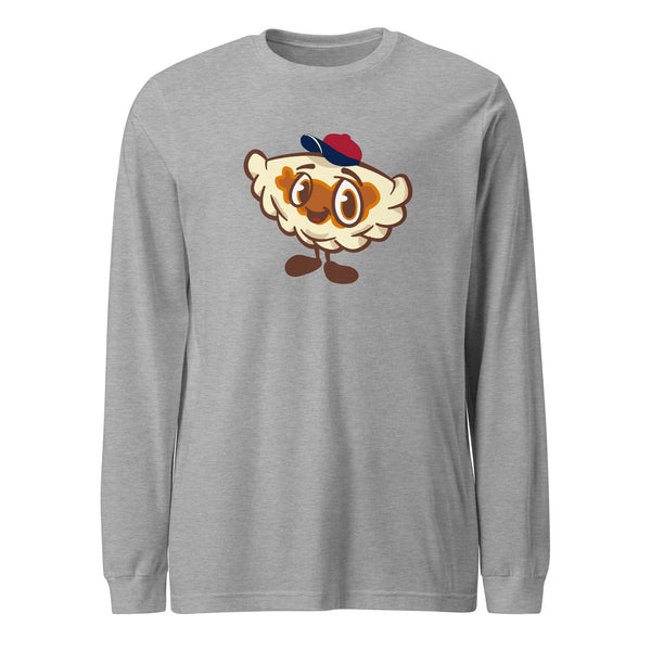 Cleveland Baseball Pierogi Pal Unisex Long-Sleeve T-Shirt - Heather Grey