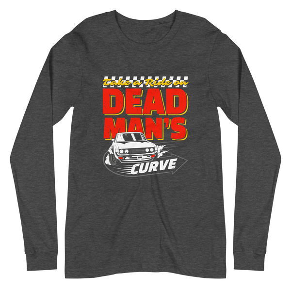 Dead Man's Curve Gray Long-Sleeve T-Shirt