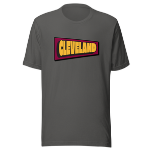 Cleveland Basketball Pennant Dark Gray T-Shirt