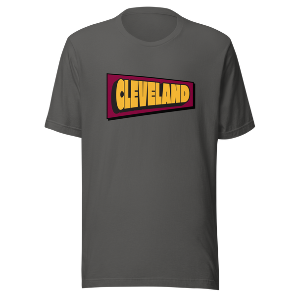 Cleveland Basketball Pennant Dark Gray T-Shirt