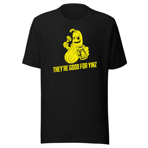 They're Good for Yinz Pittsburgh Pickle T-Shirt - Black