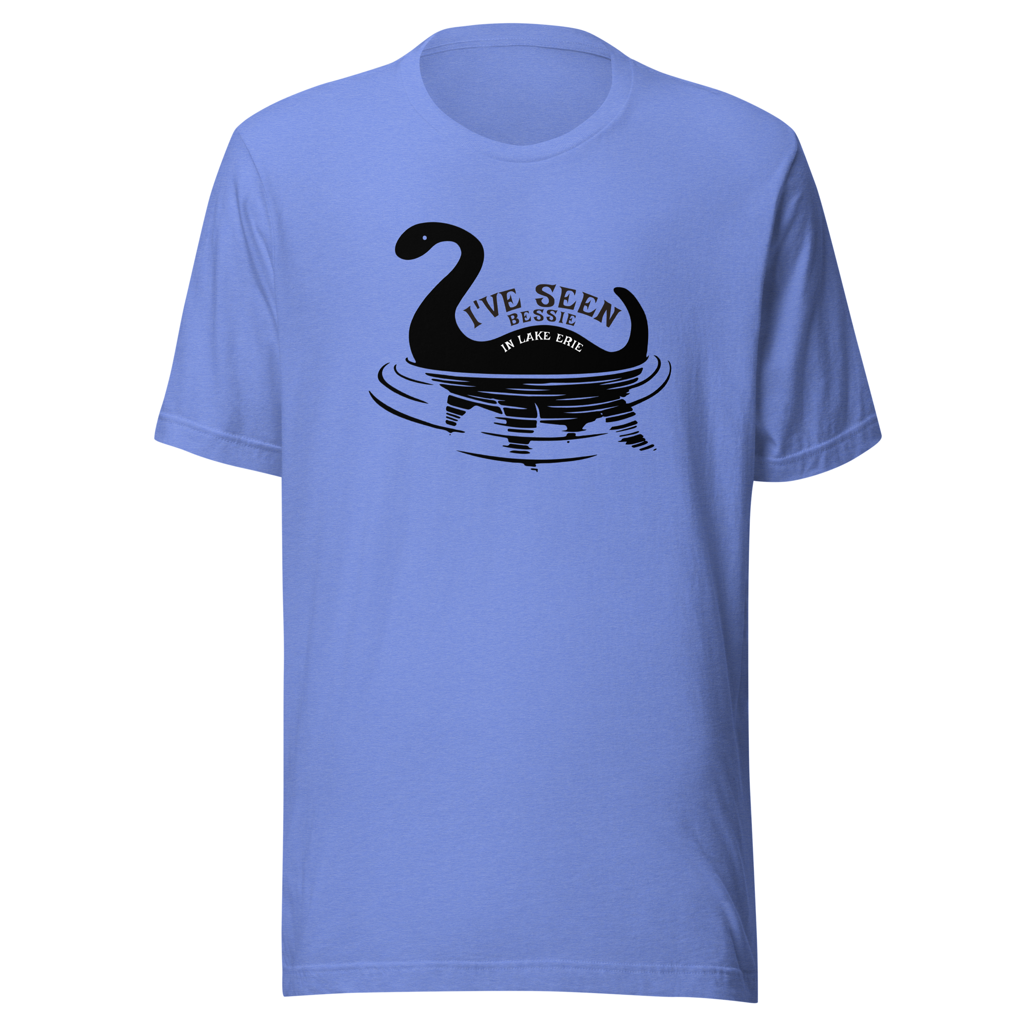 lake erie monsters merch I've Seen Bessie in Lake Erie Unisex T-Shirt Heather Columbia Blue / 2XL
