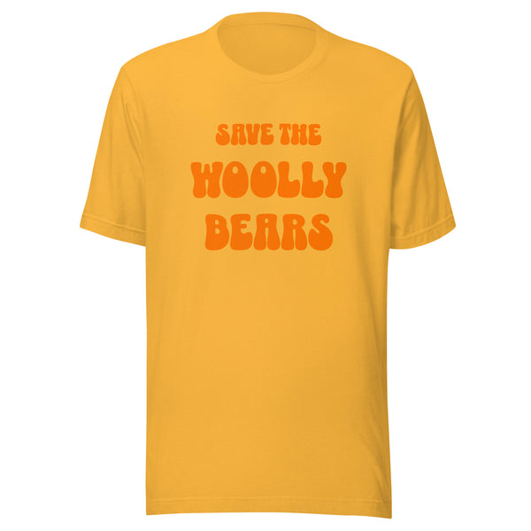 Save the Woolly Bears Unisex T-Shirt - Yellow