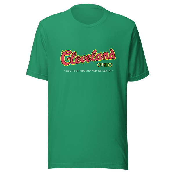 Vintage Postcard Cleveland Green T-Shirt