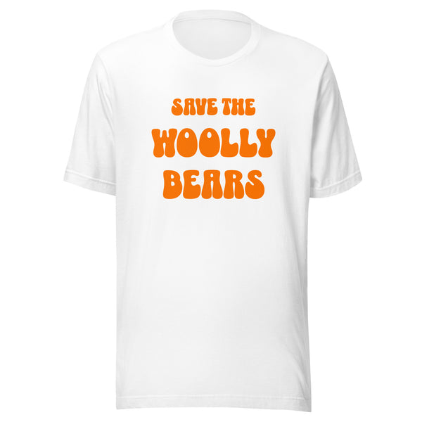 Save the Woolly Bears Unisex T-Shirt - White