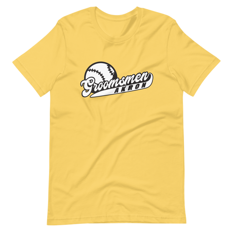 Akron Groomsmen Yellow T-Shirt