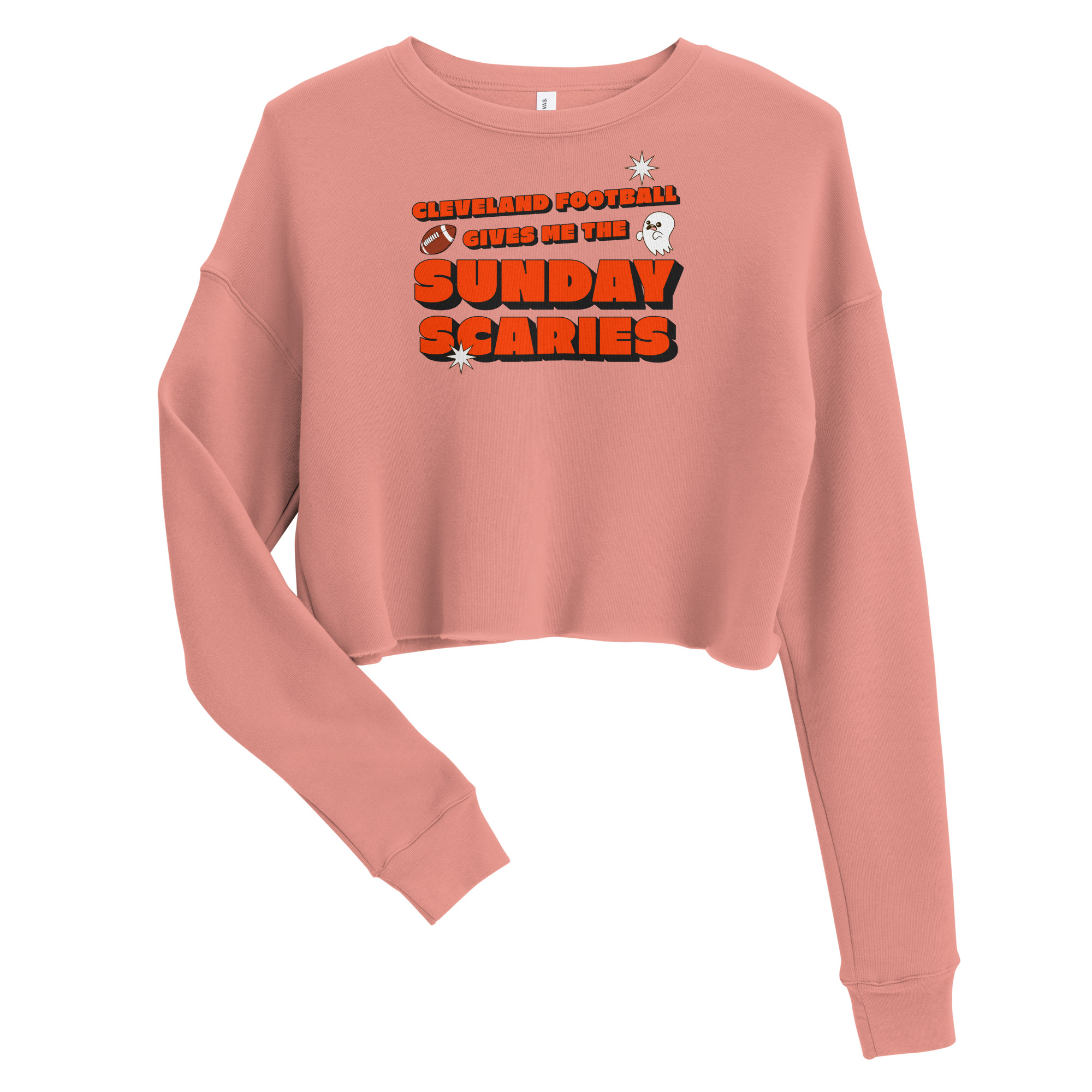 Cleveland Football Gives Me the Sunday Scaries Cropped Sweatshirt