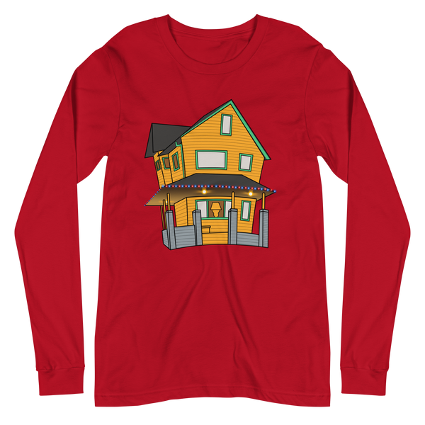 Red Christmas Story House Long-Sleeve Shirt