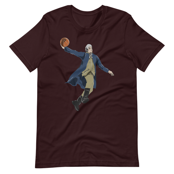 Moses Cleaveland Dunking Maroon T-Shirt